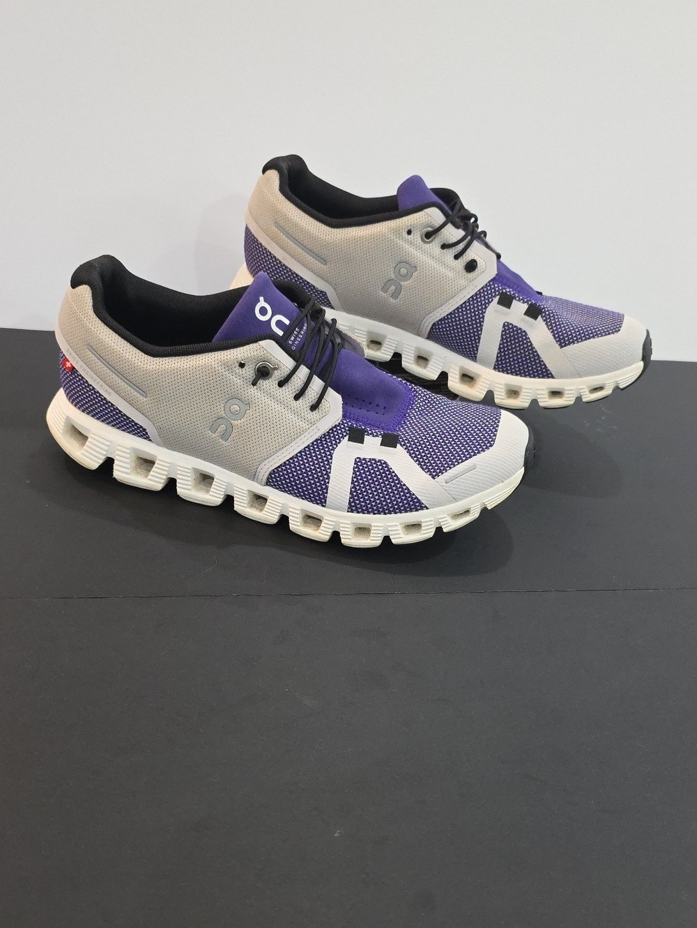 On Running Cloud Women's Purple and Cream Cloudtec Mesh Shoes Size 9